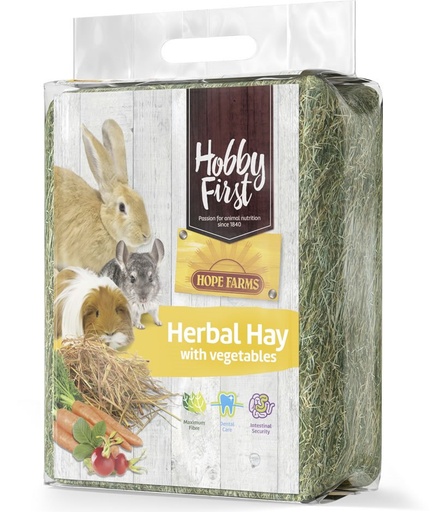 [HF663873] Hope Farms Herbal Hay with Vegetables 4 x 1 kg.