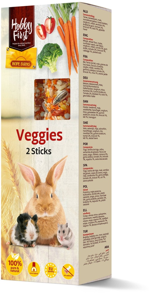 HF Sticks Small Animals Veggies 8 x 112 gr.