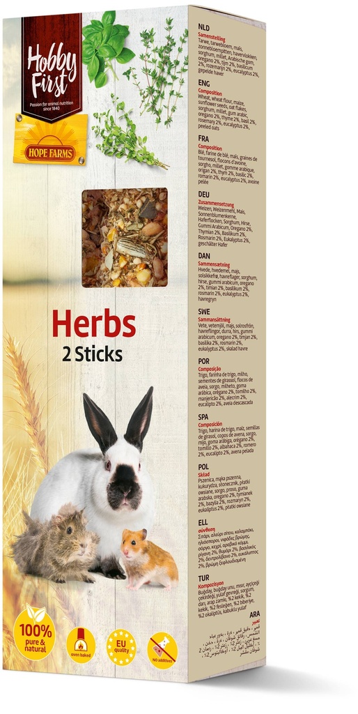 HF Sticks Small Animals Herbs 8 x 112 gr.