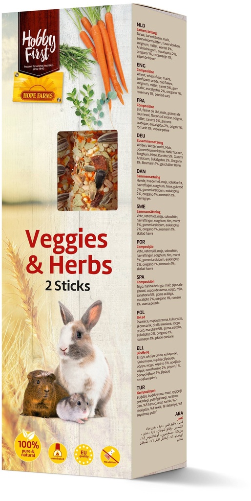 HF Sticks Small Animals Veggies & Herbs 8 x 180 gr.