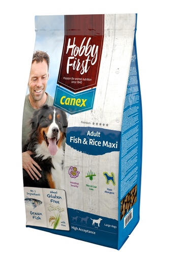 [HF920071] HobbyFirst Adult Fish & Rice Maxi 12 kg.