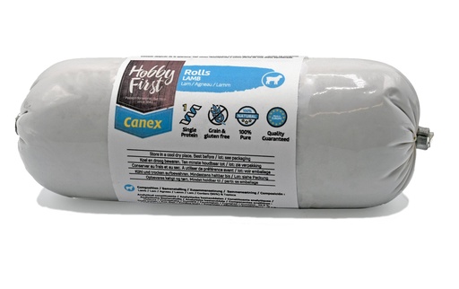 [HF929020] HobbyFirst High Protein Rolls Lamb 12 x 400 gr.