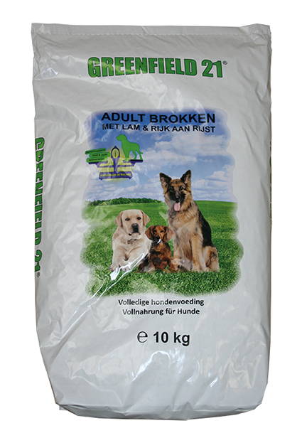 Greenfield Lam & Rijst 10 kg.