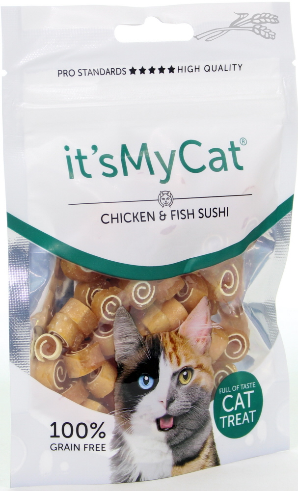 it's My Cat Treat Chicken & Fish Sushi 50 gr.