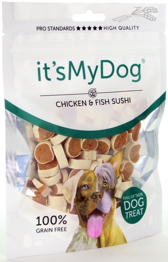 [IMD45080] it's My Dog Chicken & Fish Sushi 85 gr.