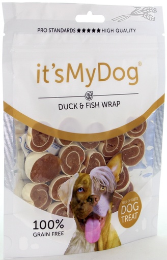 [IMD45090] it's My Dog Duck & Fish Wrap 85 gr.