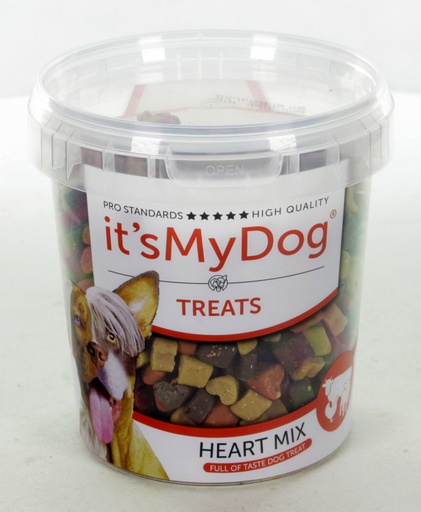 [IMD45214] it's My Dog Treats Heart Mix 500 gr.