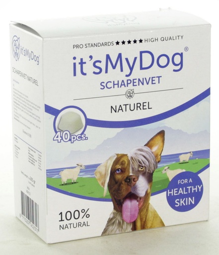 [IMD45231] it's My Dog Schapenvet Naturel 40 st.