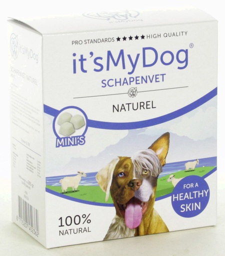 [IMD45236] it's My Dog Schapenvet Mini Naturel 80 st.