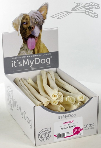 [IMD50010] it's My Dog Rawhide Retriever Stick Wit 35 x 1 st.
