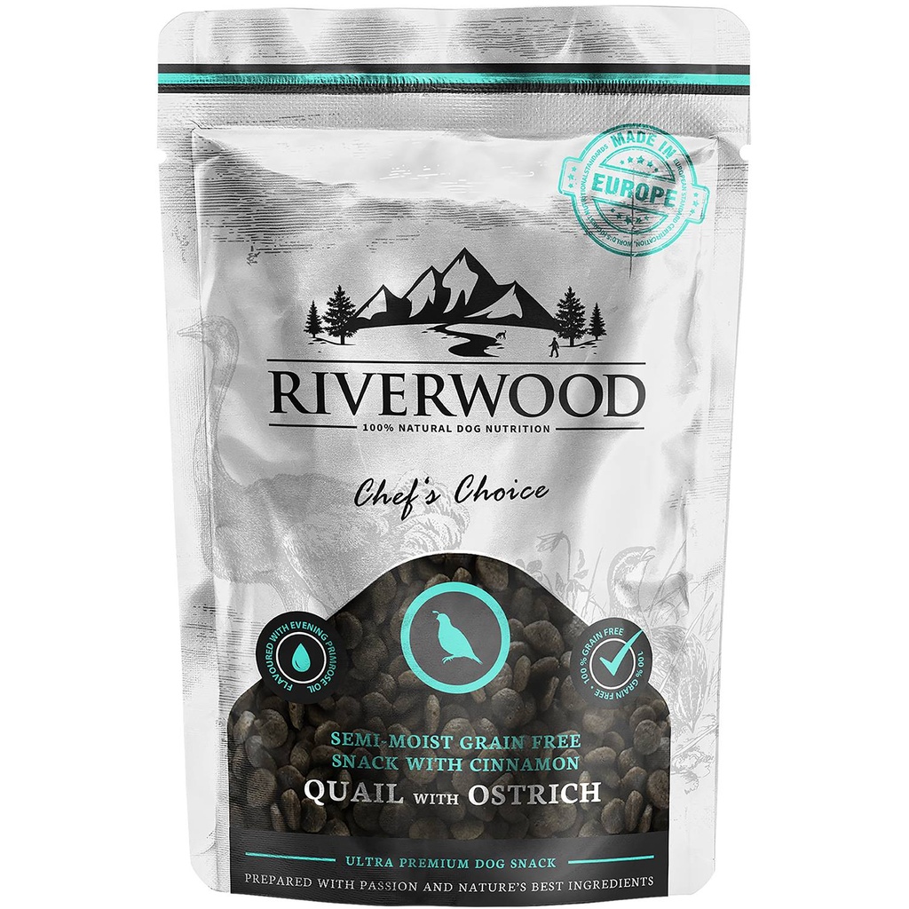 Riverwood Snack Chefs Choice Quail & Ostrich Semi Moist