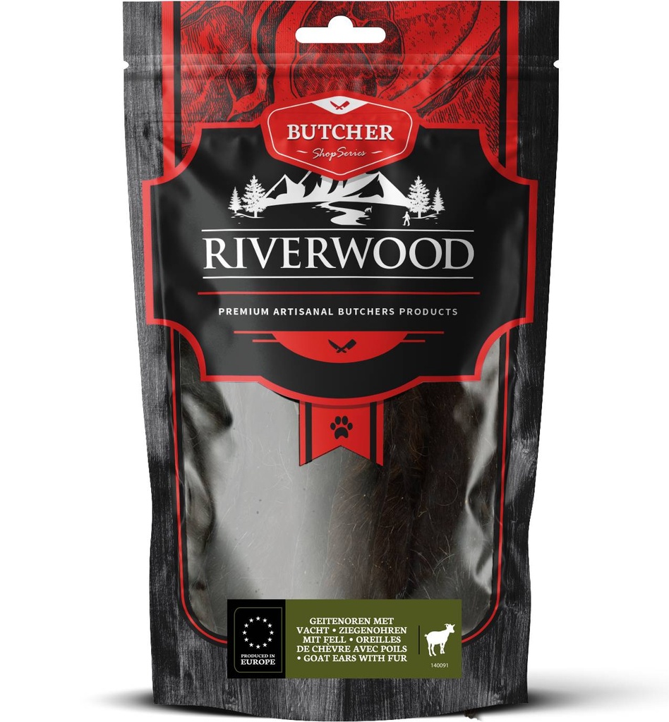 Riverwood Butcher Geitenoren met vacht