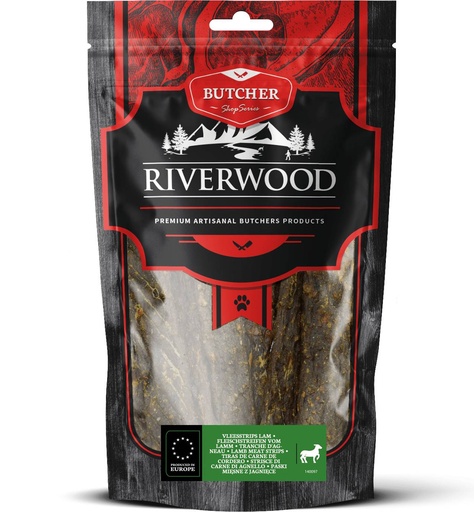 [JP140097] Riverwood Butcher Vleesstrips Lam (6 x 150 gr.)