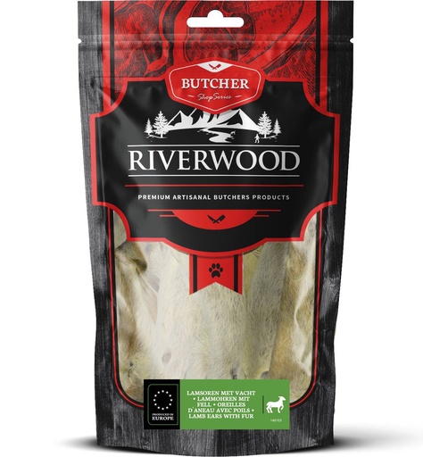 [JP140103] Riverwood Butcher Lamsoren met vacht (6 x 100 gr.)