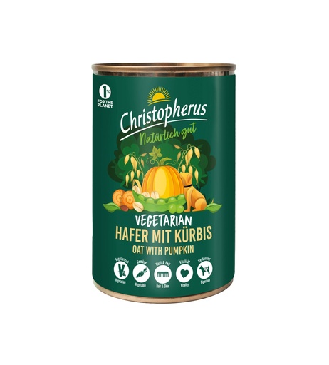 [JP160004] Christopherus Wet Vetetarian Oat & Pumpkin (6 x 400 gr.)