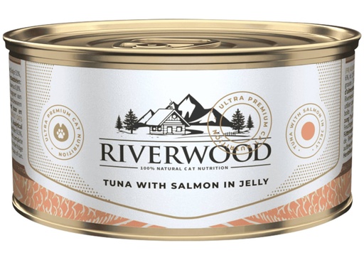 [JP248509] Riverwood Tuna With Salmon In Jelly 24 x 85 gr.