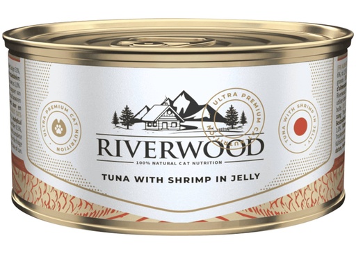 [JP248512] Riverwood Tuna With Shrimp In Jelly 24 x 85 gr.