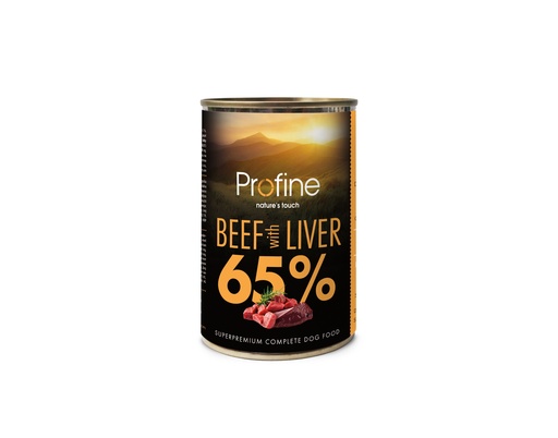 [JP410406] Profine Pure Meat, Rund/Runderlever (6 x 400 gr.)