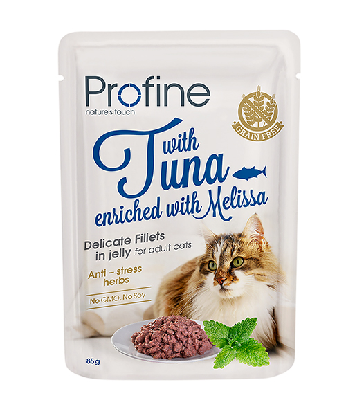 Profine Cat Pouch Tuna Fillets in Jelly 24 x 85 gr.