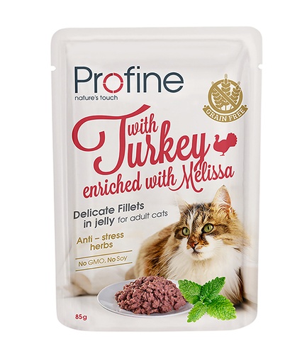 [JP420004] Profine Cat Pouch Turkey Fillets in Jelly (24 x 85 gr.)