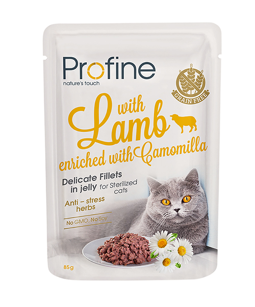 Profine Cat Pouch Lamb Fillets in Jelly 24 x 85 gr.