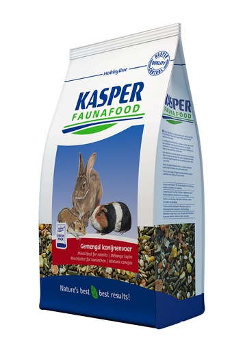 [KF6522] Hobbyline Konijnenvoer+Rode Wortel (3 x 3,5 kg.)