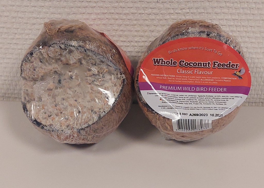 Suet To Go Whole Coconut 24 x 1 st.