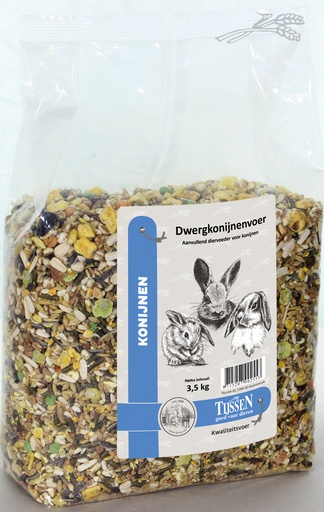 [KV00254] Tijssen Dwergkonijnenvoer 3,5 kg.
