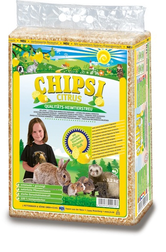 [KVA076] Chipsi Houtvezel Citrus 3,2 kg.