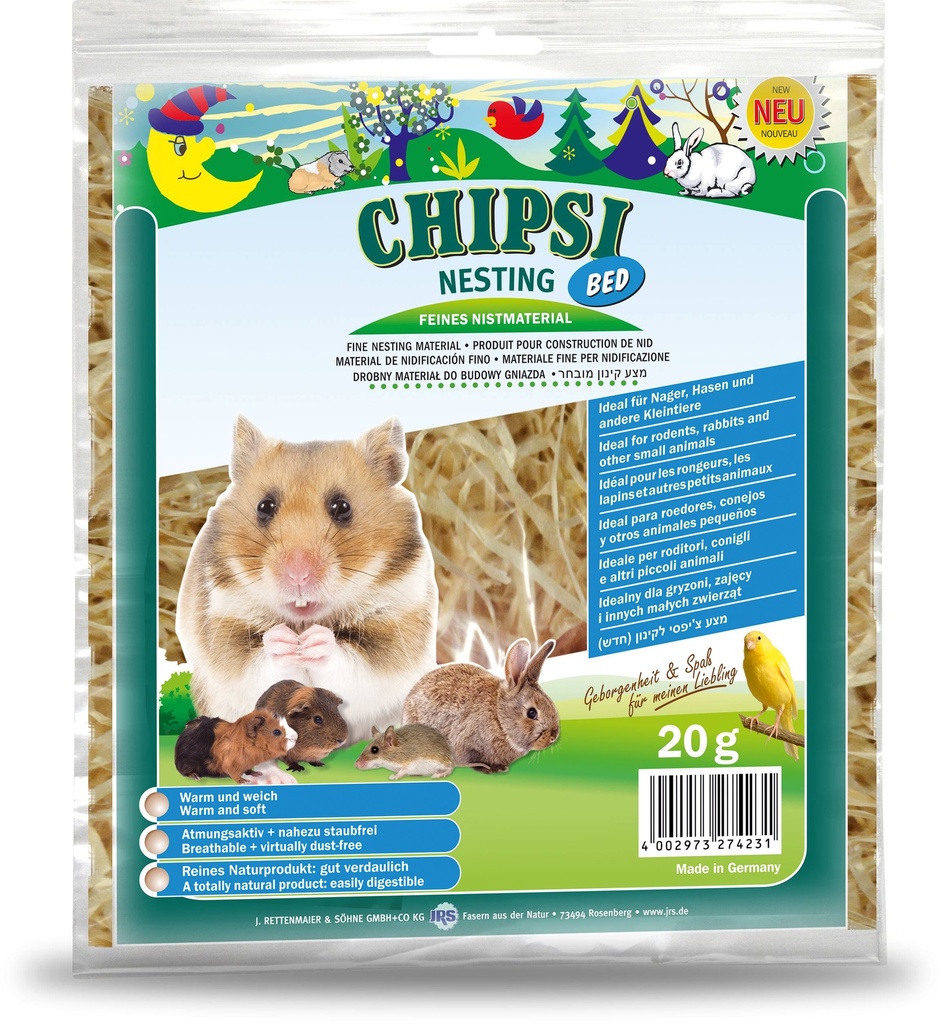 Chipsi Nesting Fijn 20 gr.