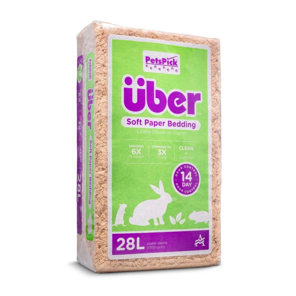 Uber Paper Bedding Natural 6 x 28 ltr.