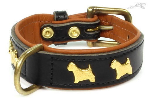 [L54206] Westy Halsband verguld 33 cm 1 st.