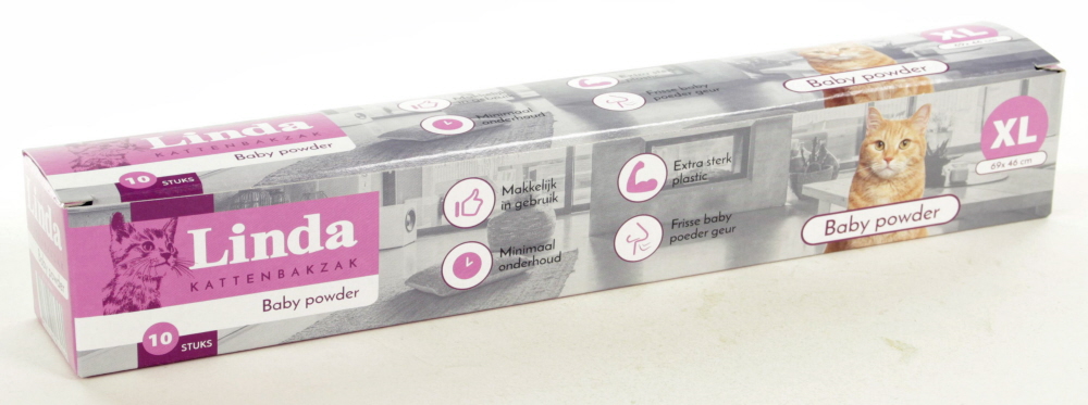 Kattenbakzak Babypowder Linda XL 10 st.