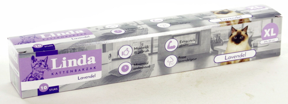 Kattenbakzak Lavendel Linda XL 10 st.