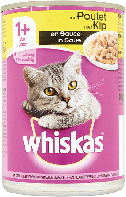 Whiskas-Kip in Saus 12 x 400 gr.