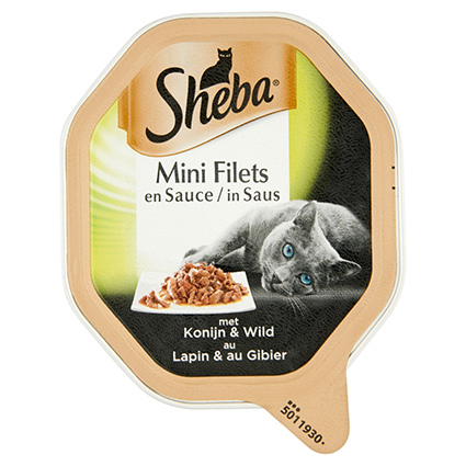 [MA363560] Sheba Selection Konijn/Wild Saus 22 x 85 gr.