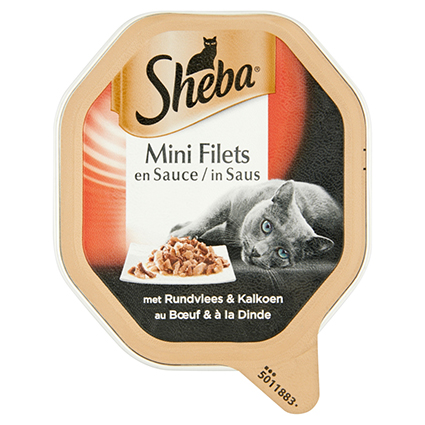 [MA363562] Sheba Selection Rund/Kalkoen Saus 22 x 85 gr.