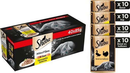 [MA366749] Sheba MP Kip in Saus (40 x 85 gr.)
