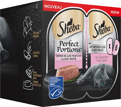 [MA402892] Sheba Perfect Portions Zalm 3-Pack 8 x 225 gr.