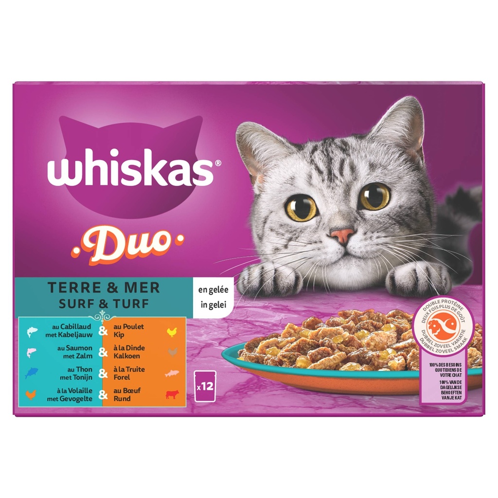 Whiskas MP Surf & Turf in Gelei