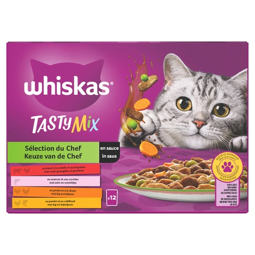 [MA441315] Whiskas MP Keuze van de Chef in Saus (4 x 12 x 85 gr.)