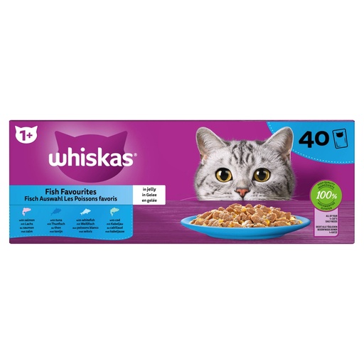 [MA443170] Whiskas 40-P Vis in Gelei 40 st.