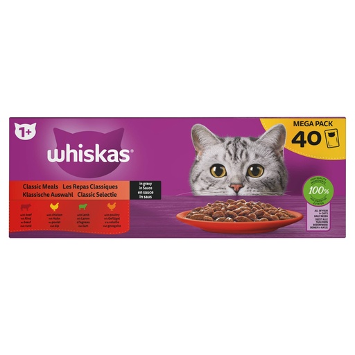 [MA443690] Whiskas 40-P Classic in Saus (40 st.)