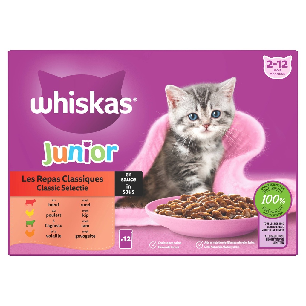 Whiskas MP Junior Classic in Saus