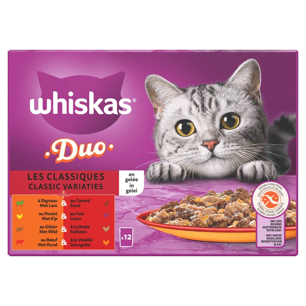 Whiskas MP Classic Variaties in Gelei