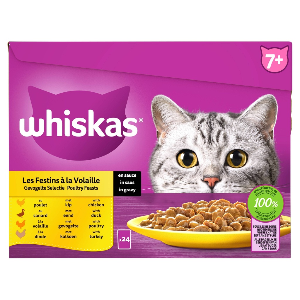 Whiskas MP 7+ Senior Gevogelte