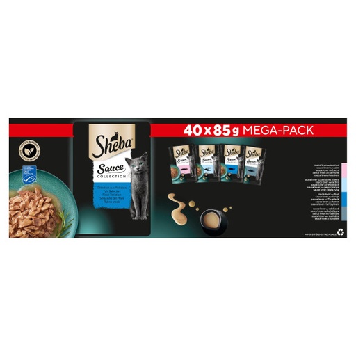 [MA460506] Sheba Sause Collection Adult Vis In Saus (40 x 85 gr.)