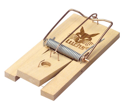 [MV0004] Rattenval Klem Hout 1 st.