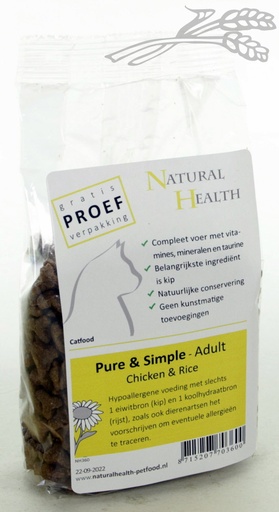 [NH360] Natural Health Cat Chicken Adult Monster (8 x 100 gr.)