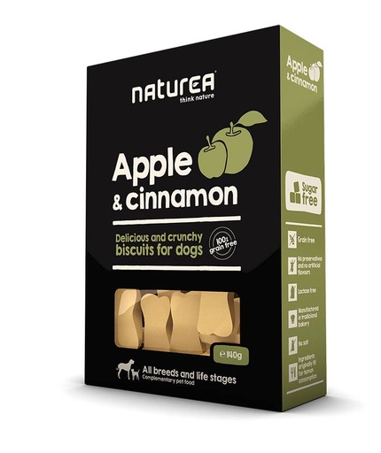 [NT32310] Naturea Dog Biscuits Apple & Cinnamon (8 x 140 gr.)
